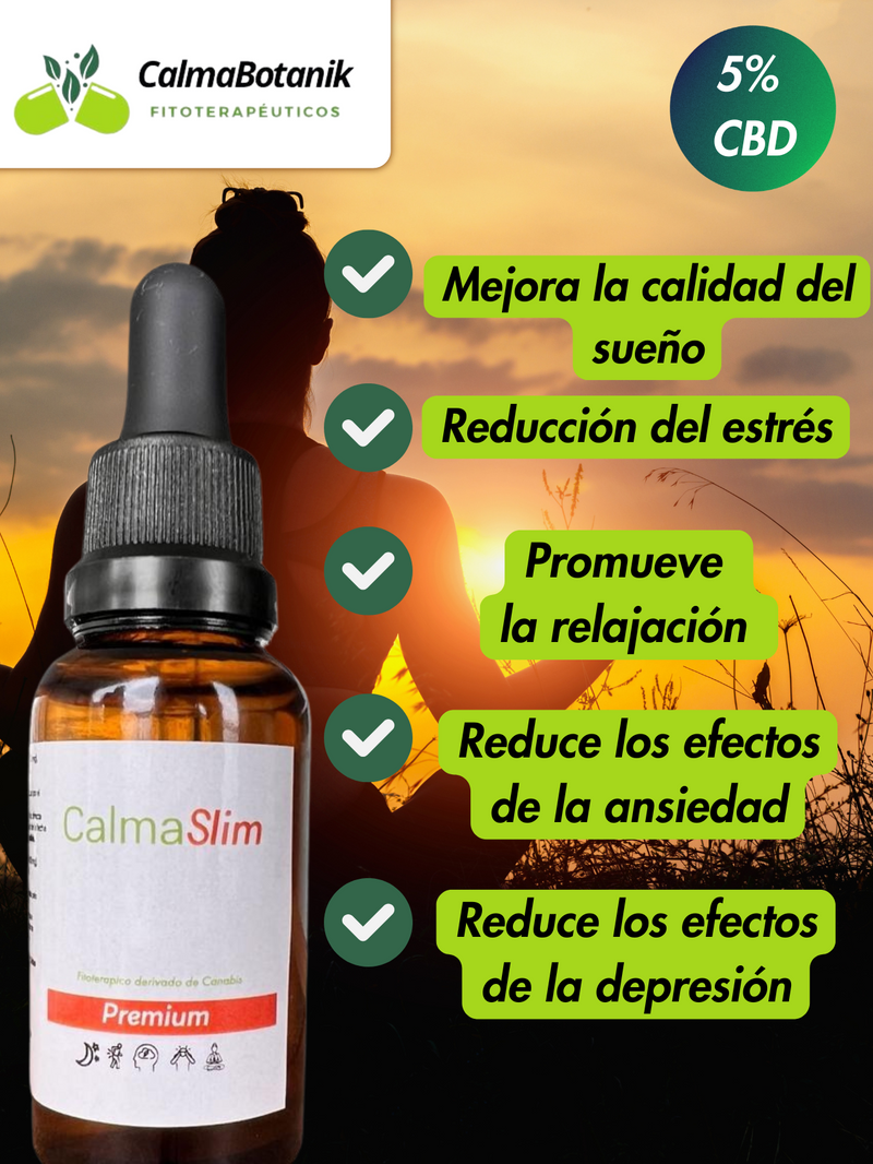 CalmaSlim 5% CBD (1.500 mg) Gotero 30 ml