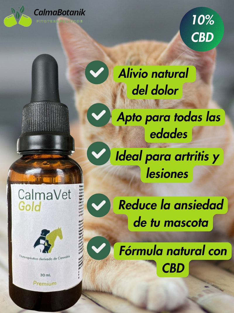 CalmaVet Gold 10% CBD (3.000 mg) Gotero 30 ml