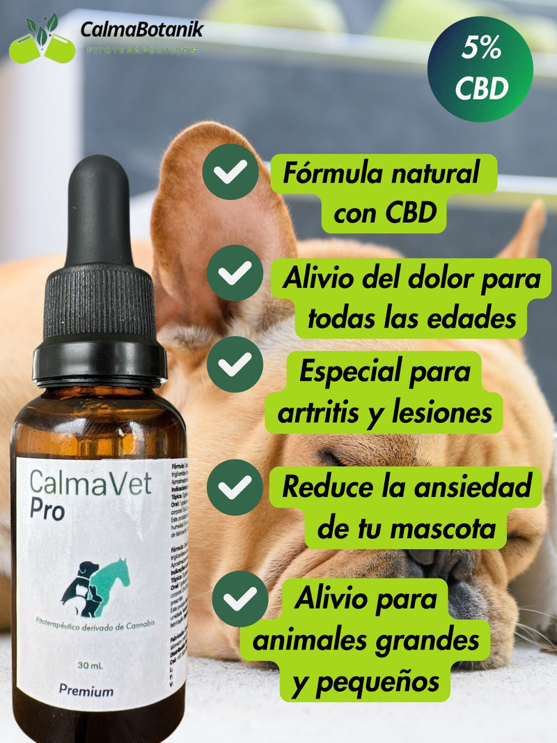 CalmaVet Pro 5% CBD (1.500 mg) Gotero 30 ml